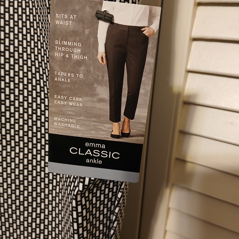 Classic Ankle Pants - Black/White